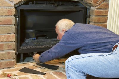 Inspecting Fireplace Components